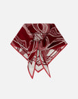 EP YAYING Lustrous Silk Double-Sided Triangle Scarf