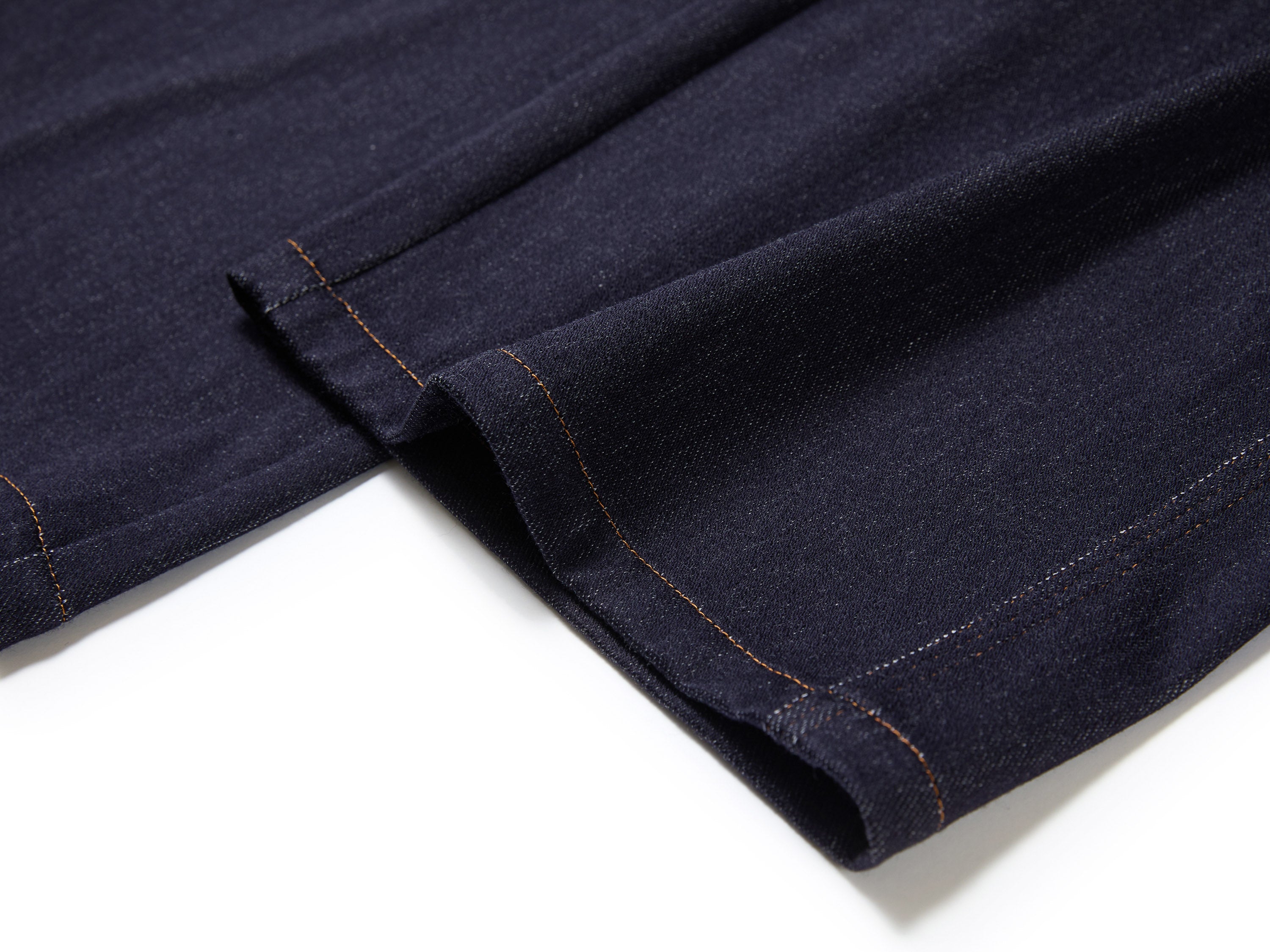 YAYING Cashmere Denim Straight-Leg Pants