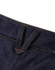 YAYING Cashmere Denim Straight-Leg Pants