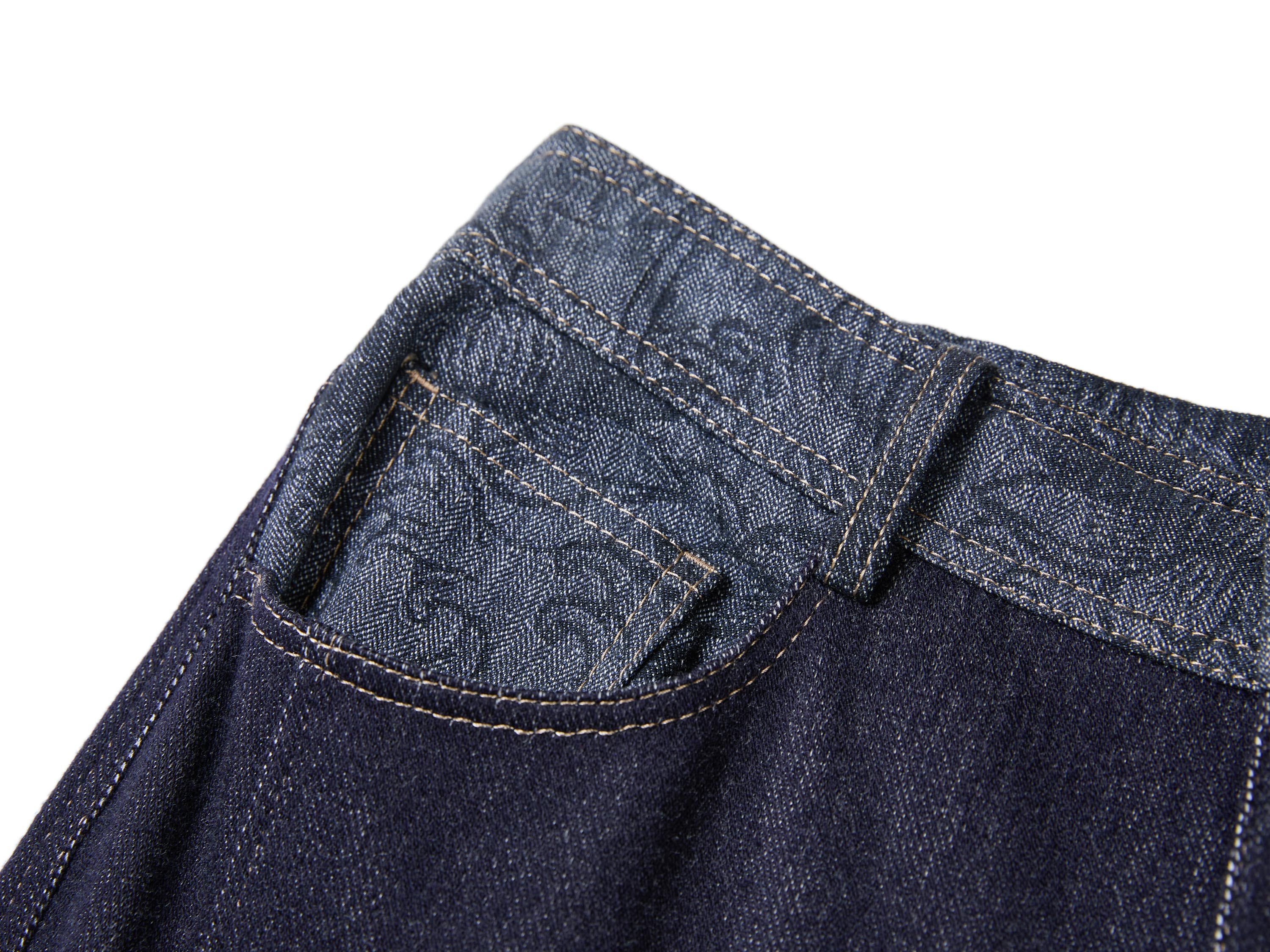 YAYING Long High-Waist Flared Denim Pants