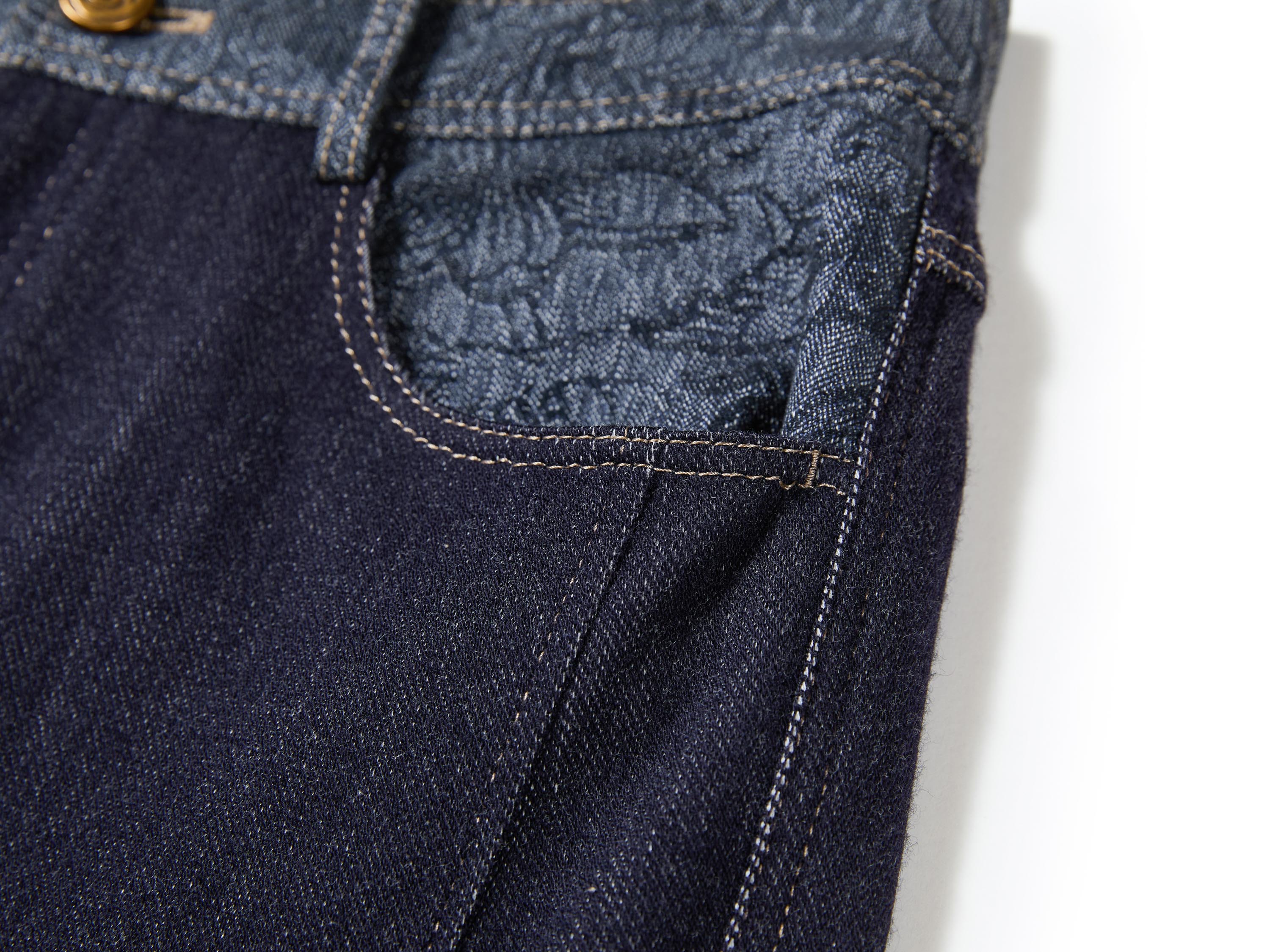 YAYING Long High-Waist Flared Denim Pants