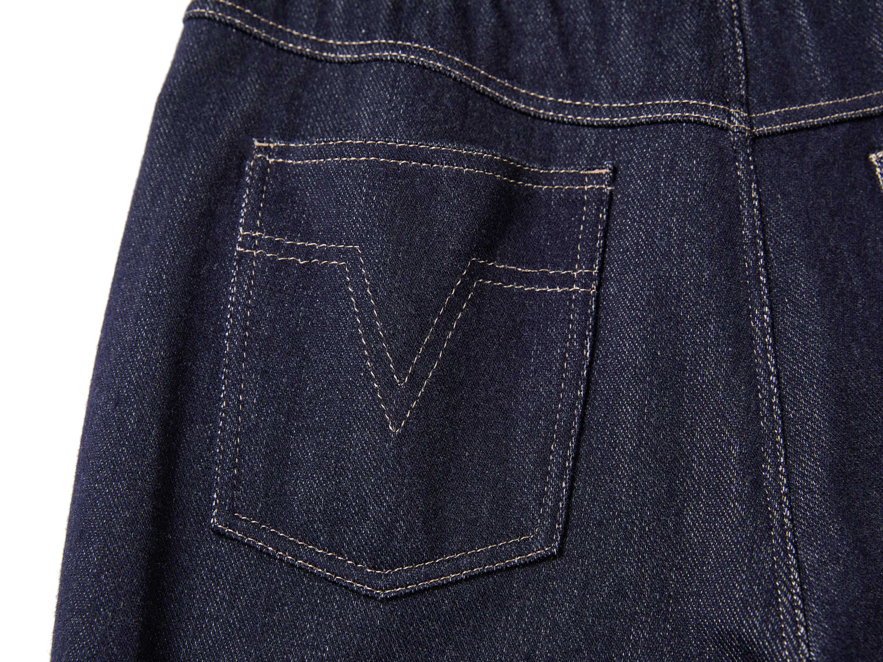 YAYING Long High-Waist Flared Denim Pants