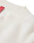 YAYING 100% Cashmere Round-Neck Relaxed Knit Top