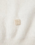 YAYING 100% Cashmere Round-Neck Relaxed Knit Top