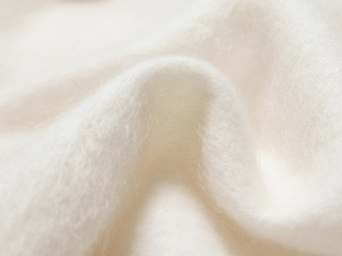YAYING 100% Cashmere Round-Neck Relaxed Knit Top