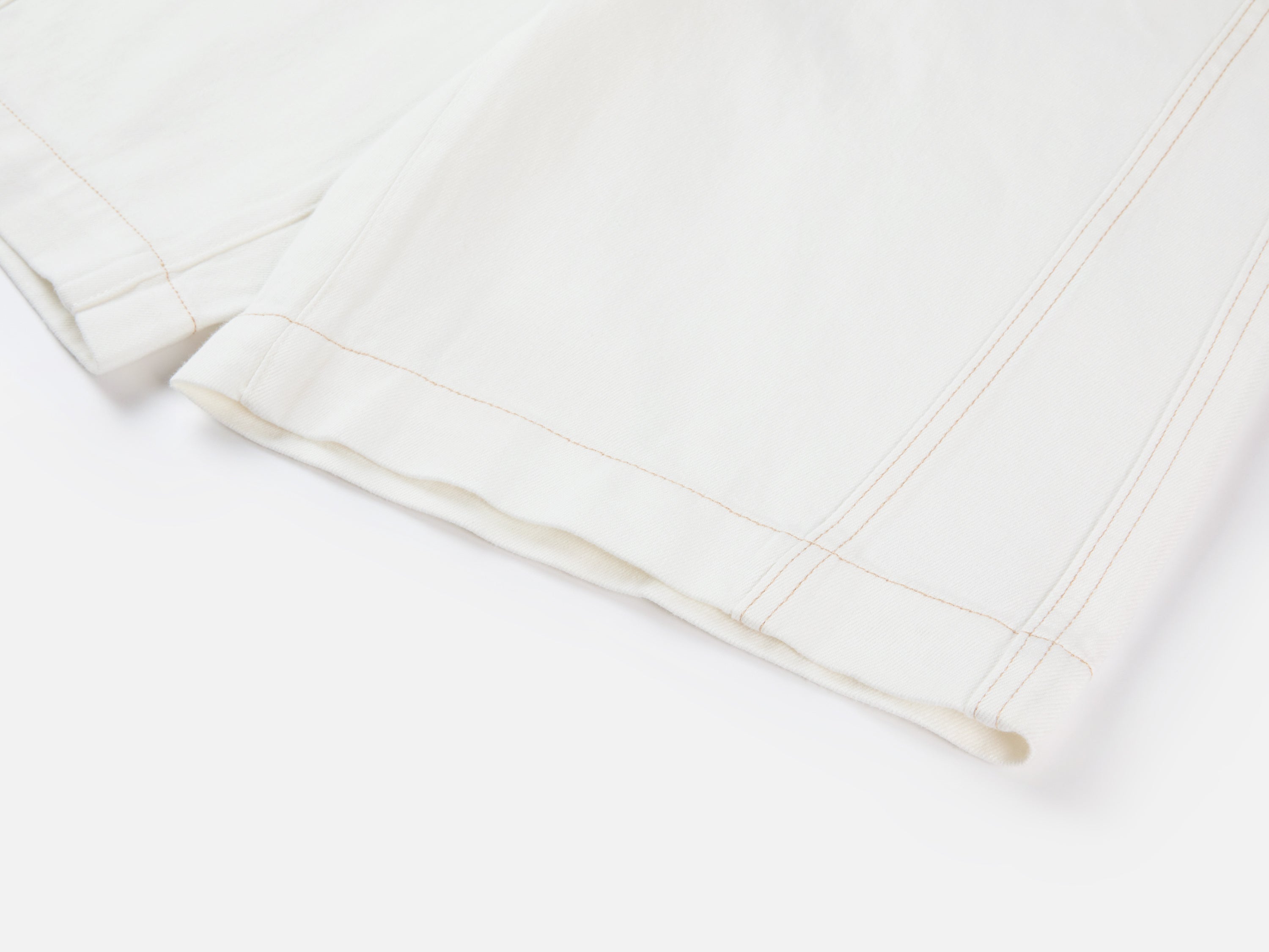 EP YAYING Tencel Linen High-Waist Wide-Leg Denim Shorts