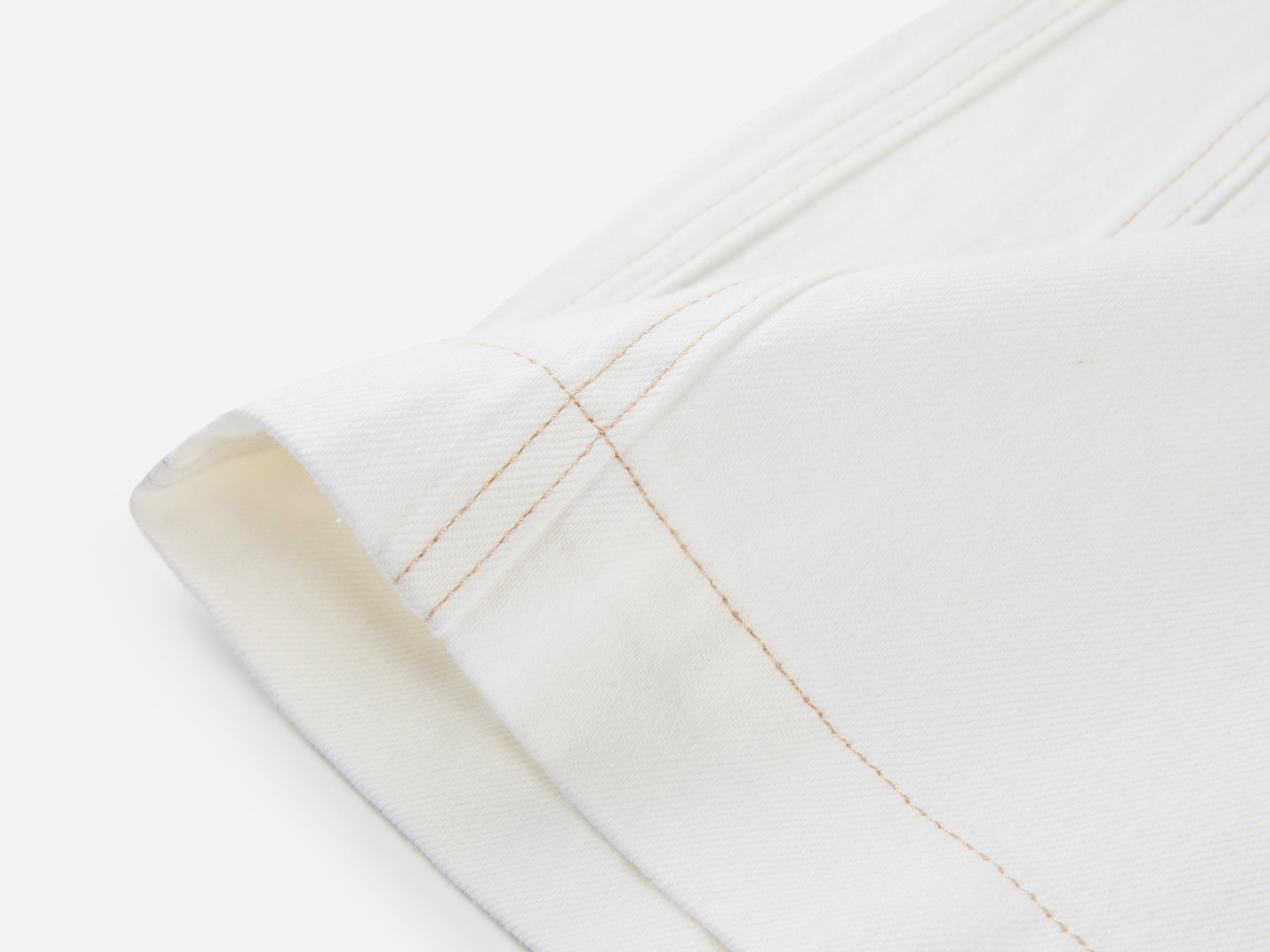 EP YAYING Tencel Linen High-Waist Wide-Leg Denim Shorts