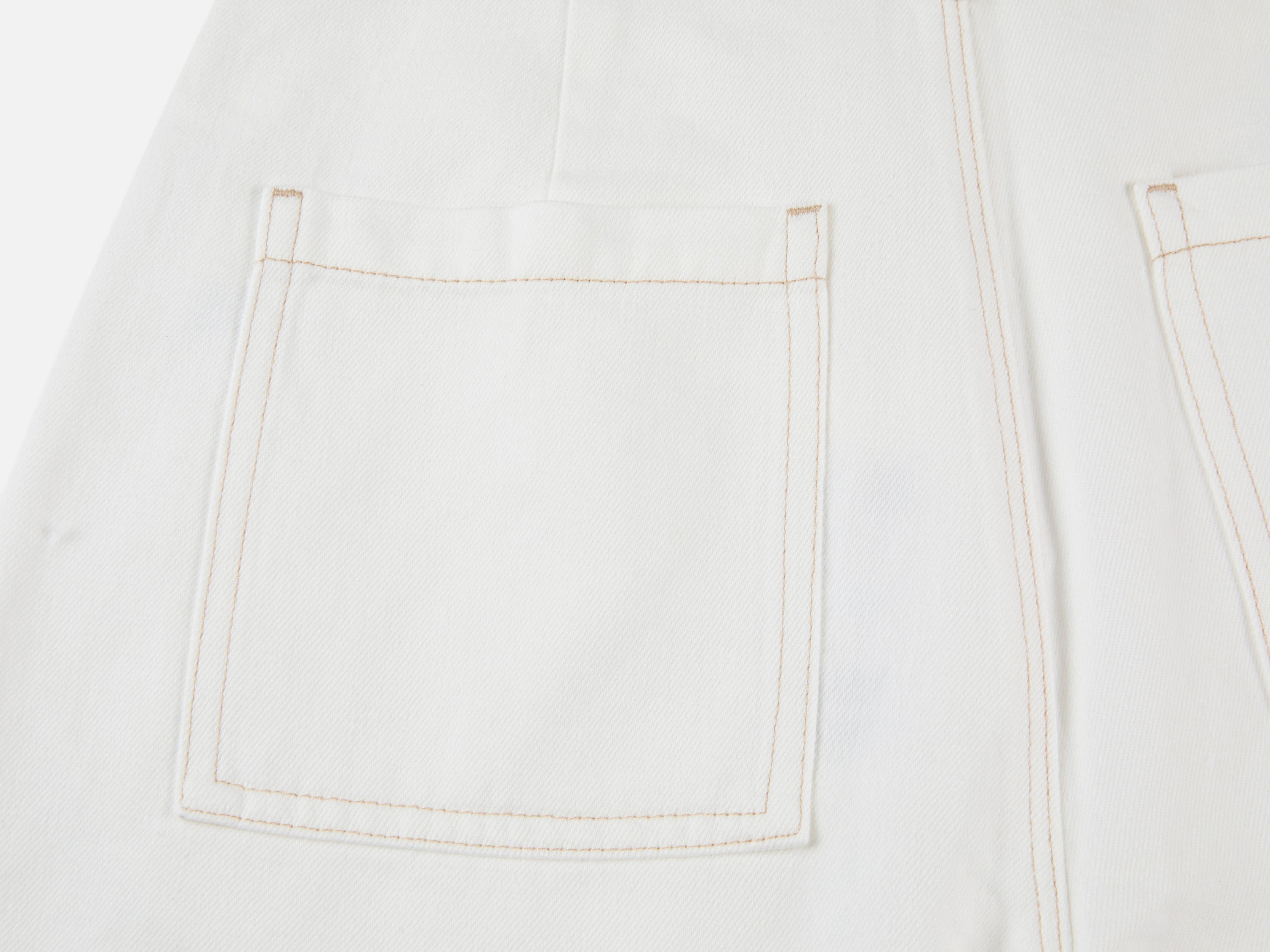 EP YAYING Tencel Linen High-Waist Wide-Leg Denim Shorts