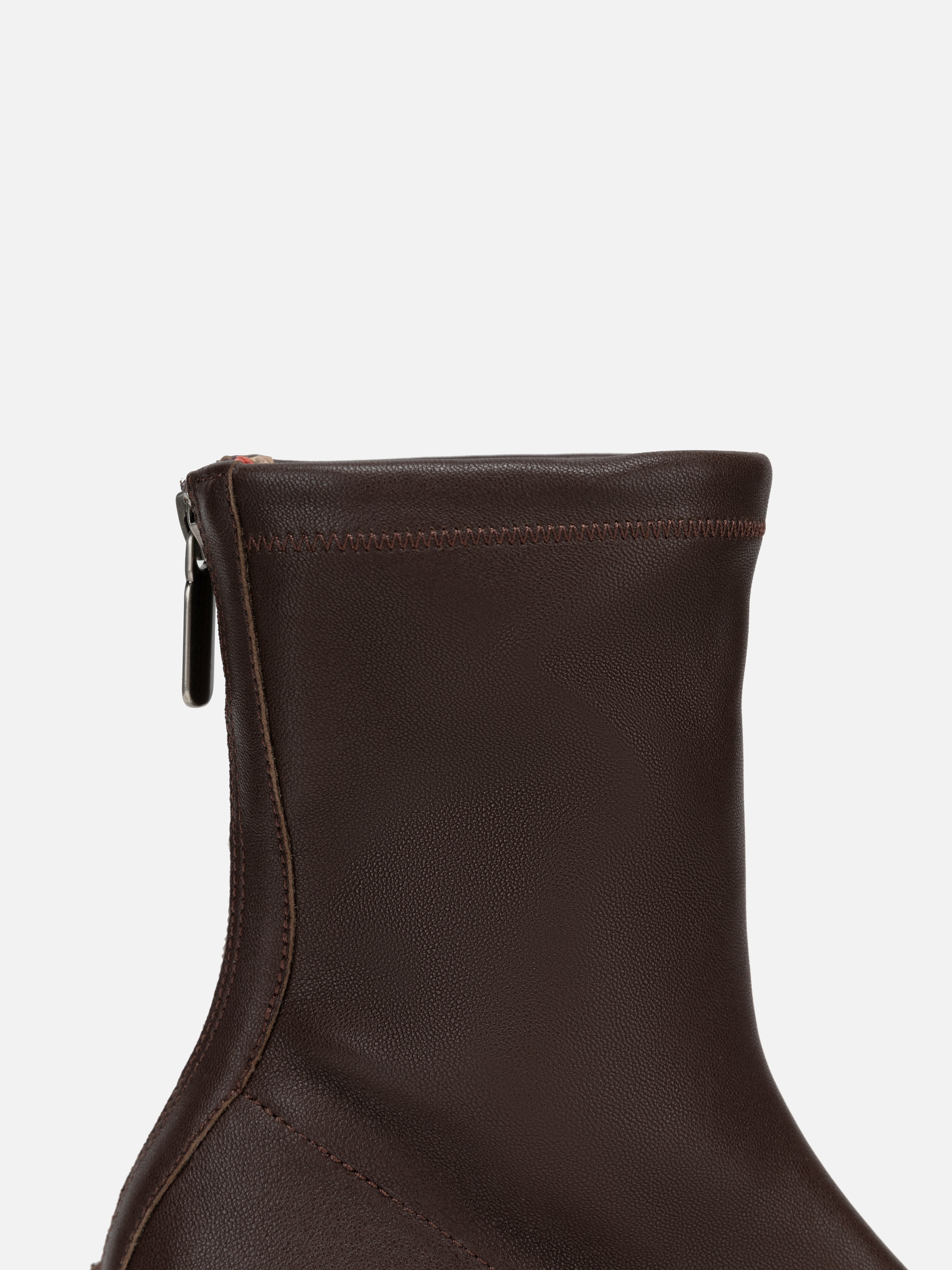 EP YAYING Elastic Sheepskin Block Heel Slim Boots