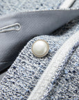 YAYING Chinese-Style Small Stand-Collar Short Knit Jacket
