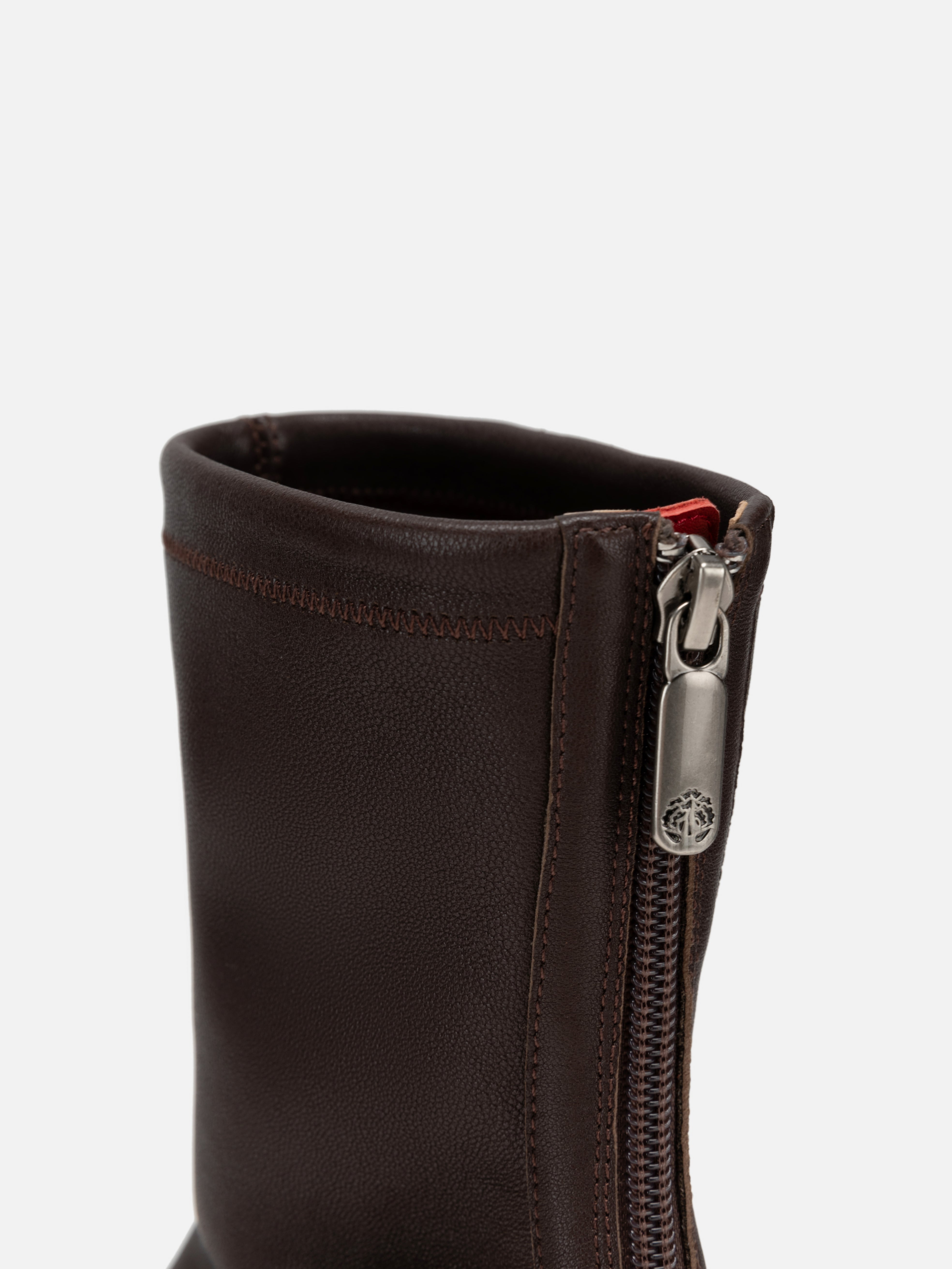 EP YAYING Elastic Sheepskin Block Heel Slim Boots