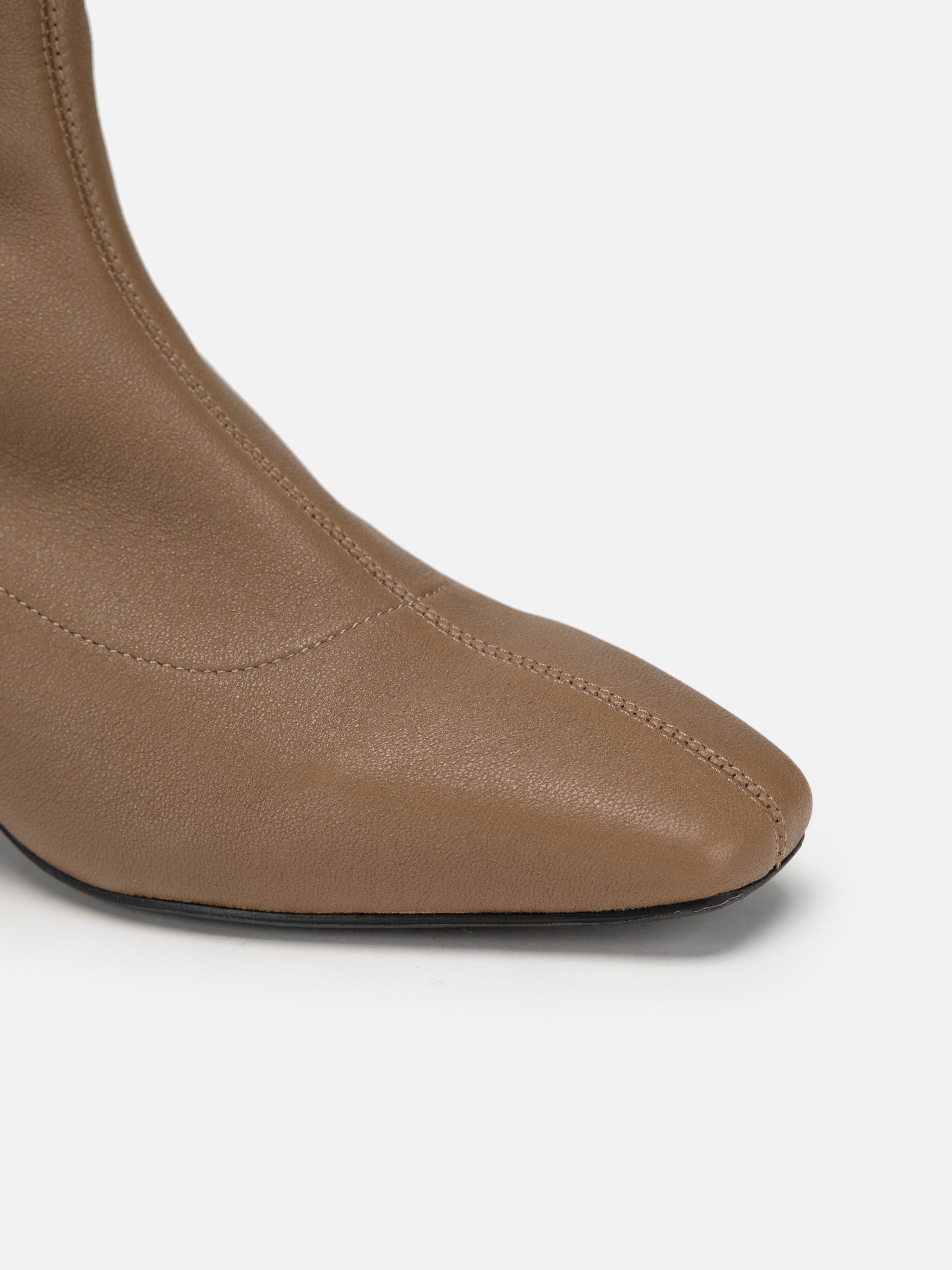 EP YAYING Elastic Sheepskin Block Heel Slim Boots