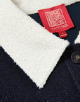 YAYING Color-Block Boucle Lapel Coat