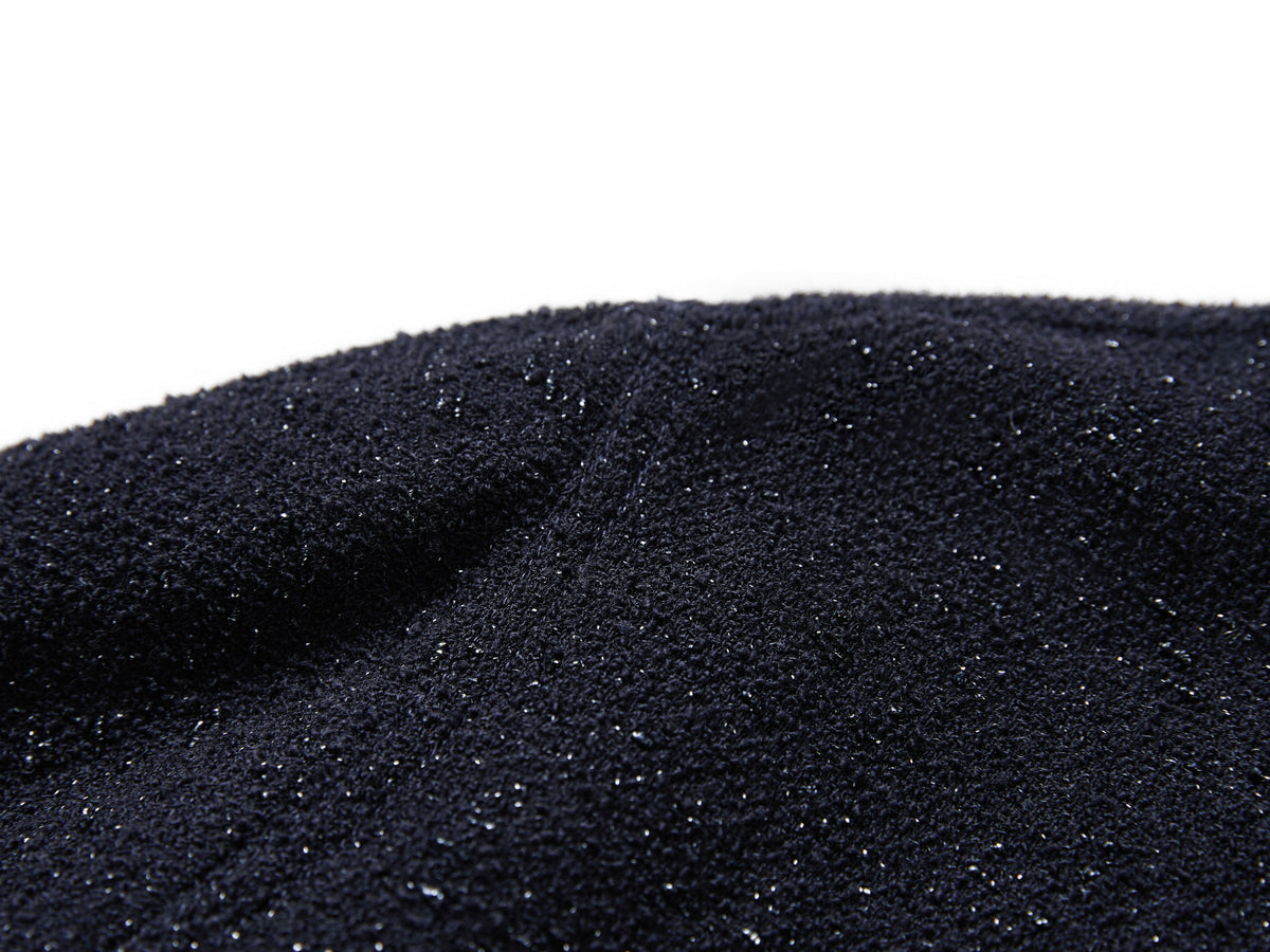 YAYING Color-Block Boucle Lapel Coat
