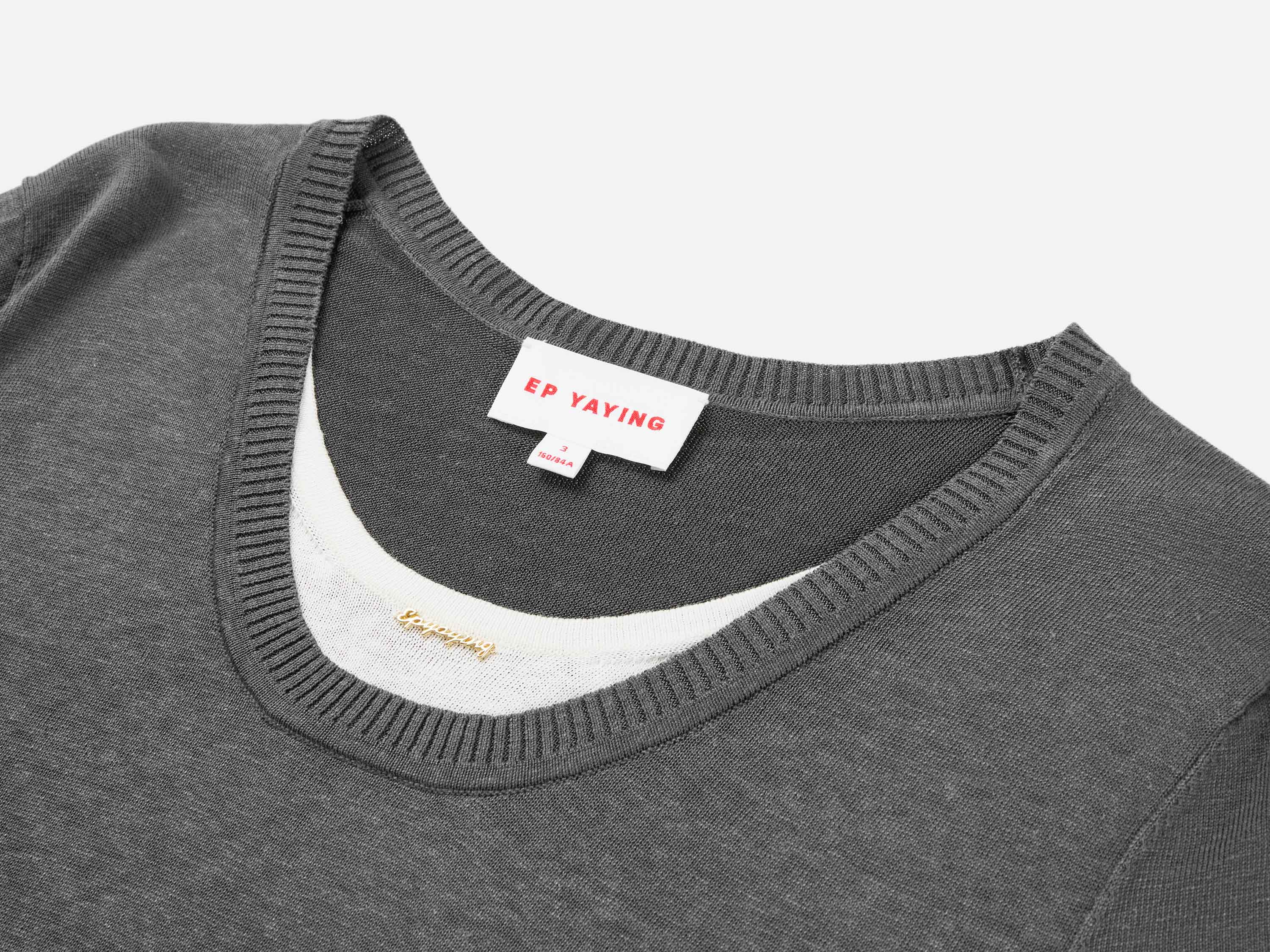 EP YAYING Drop-shoulder crewneck knit top