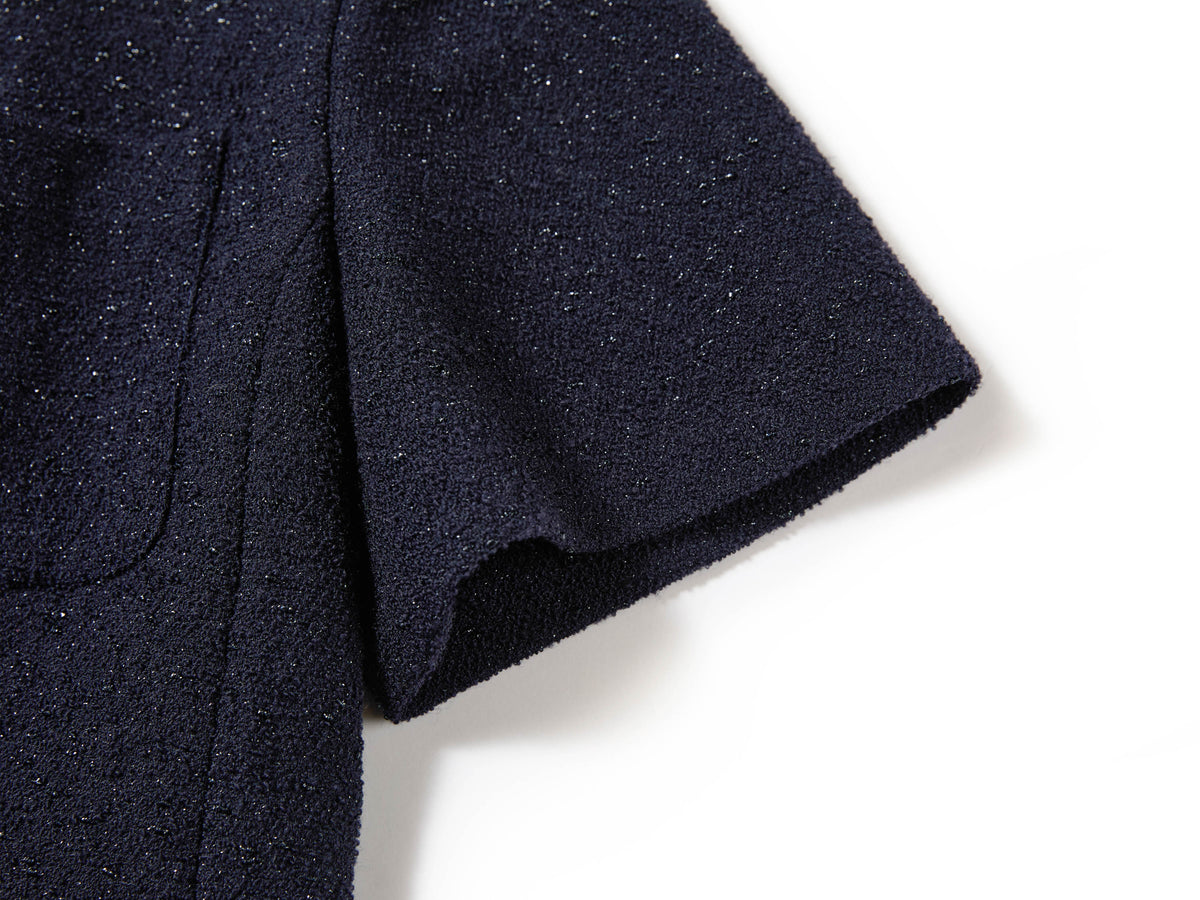 YAYING Navy Boucle Dress