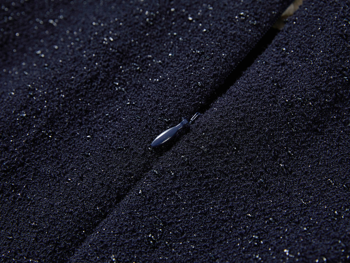YAYING Navy Boucle Dress