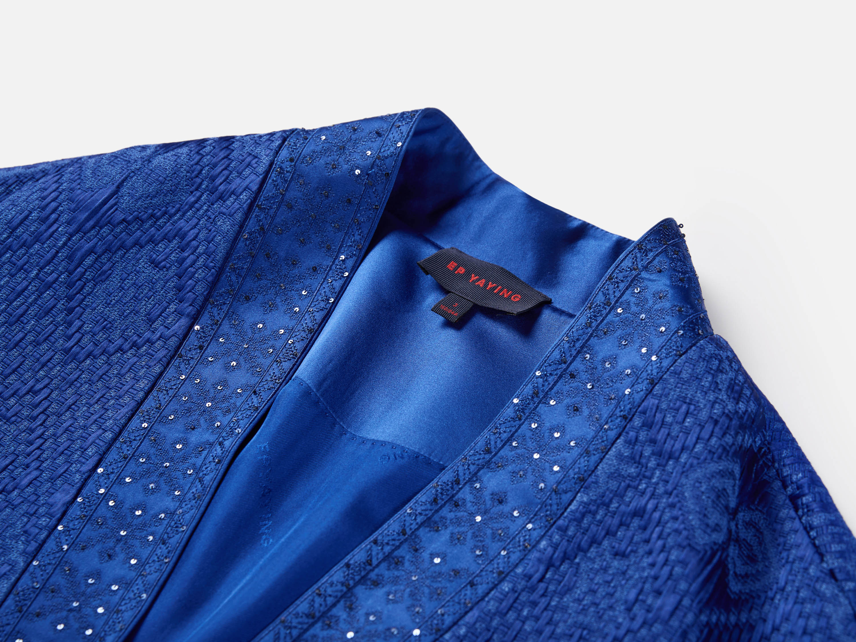 EP YAYING Blue Label Embroidered Oversized Jacket