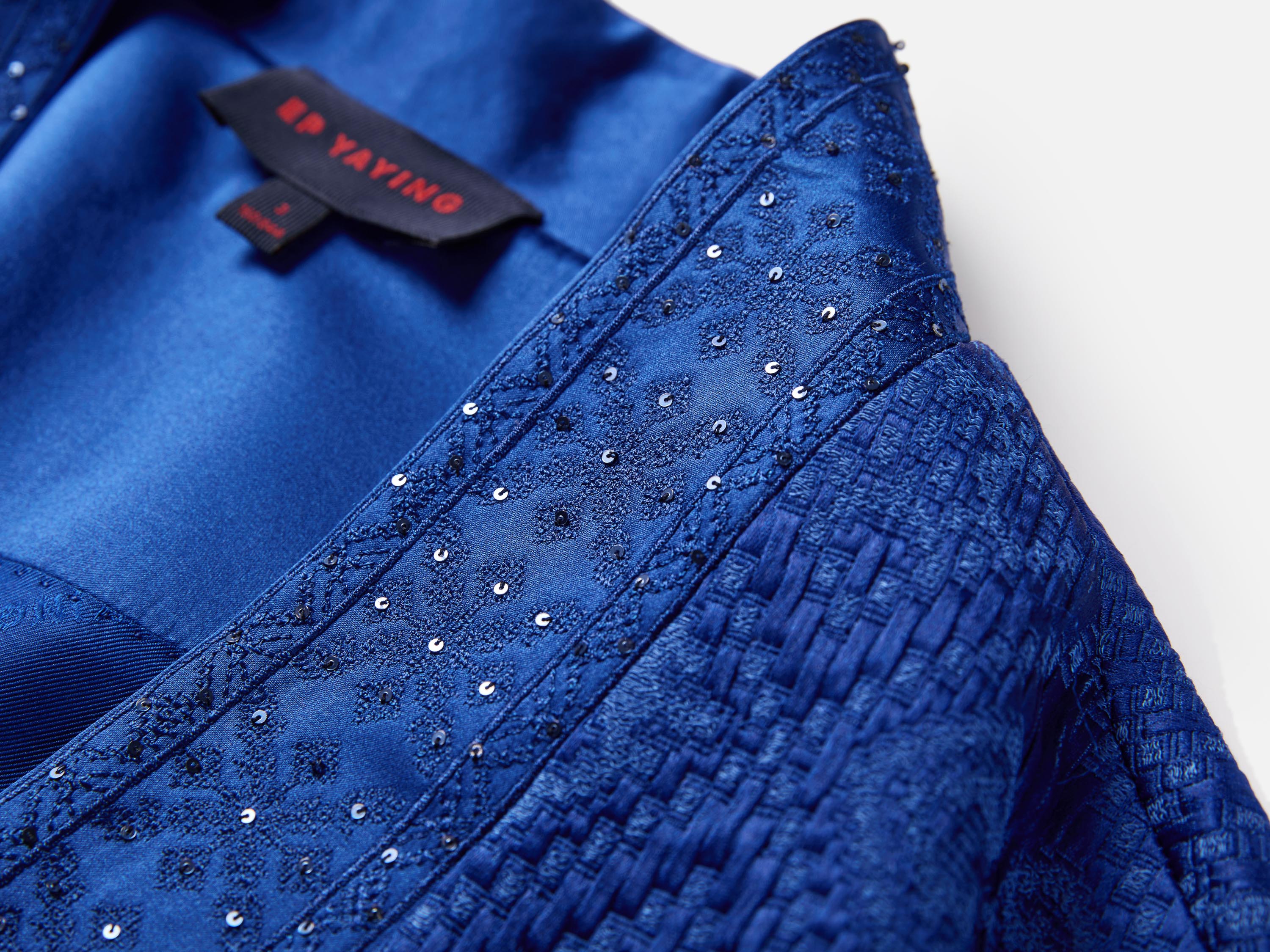 EP YAYING Blue Label Embroidered Oversized Jacket