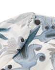 YAYING Soft Silk Coral Print Waist-Cinched Elegant Dress