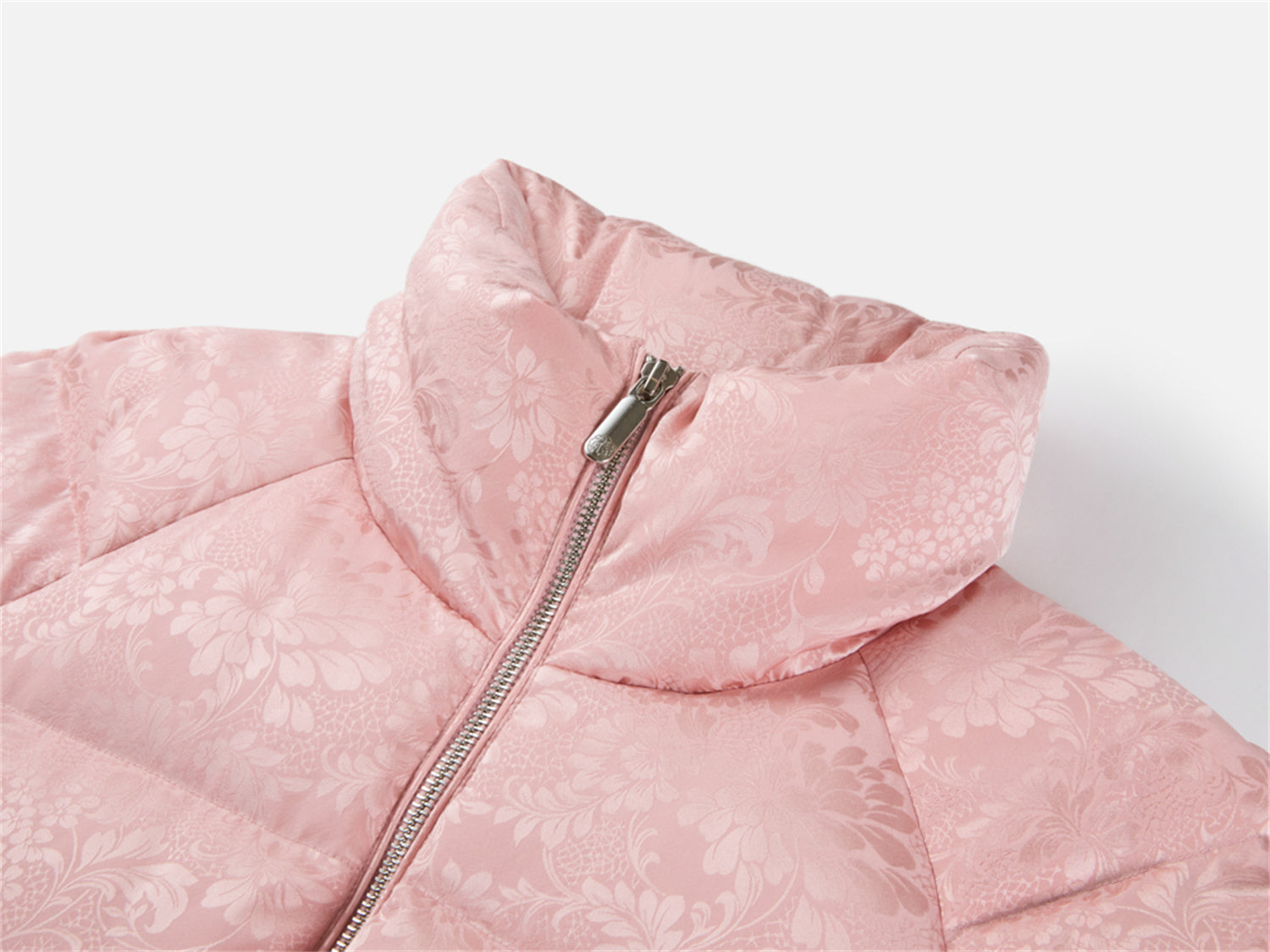 EP YAYING Silk Jacquard Down Coat EGKISY939AF