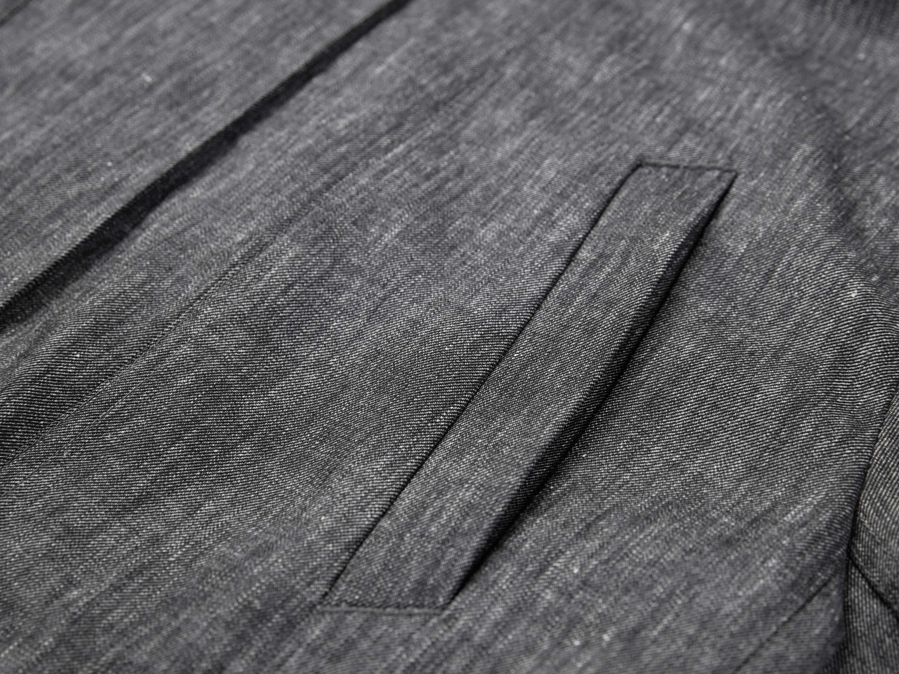 YAYING Linen Blend Plaid Waist-Cinched Trench Coat