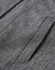 YAYING Linen Blend Plaid Waist-Cinched Trench Coat