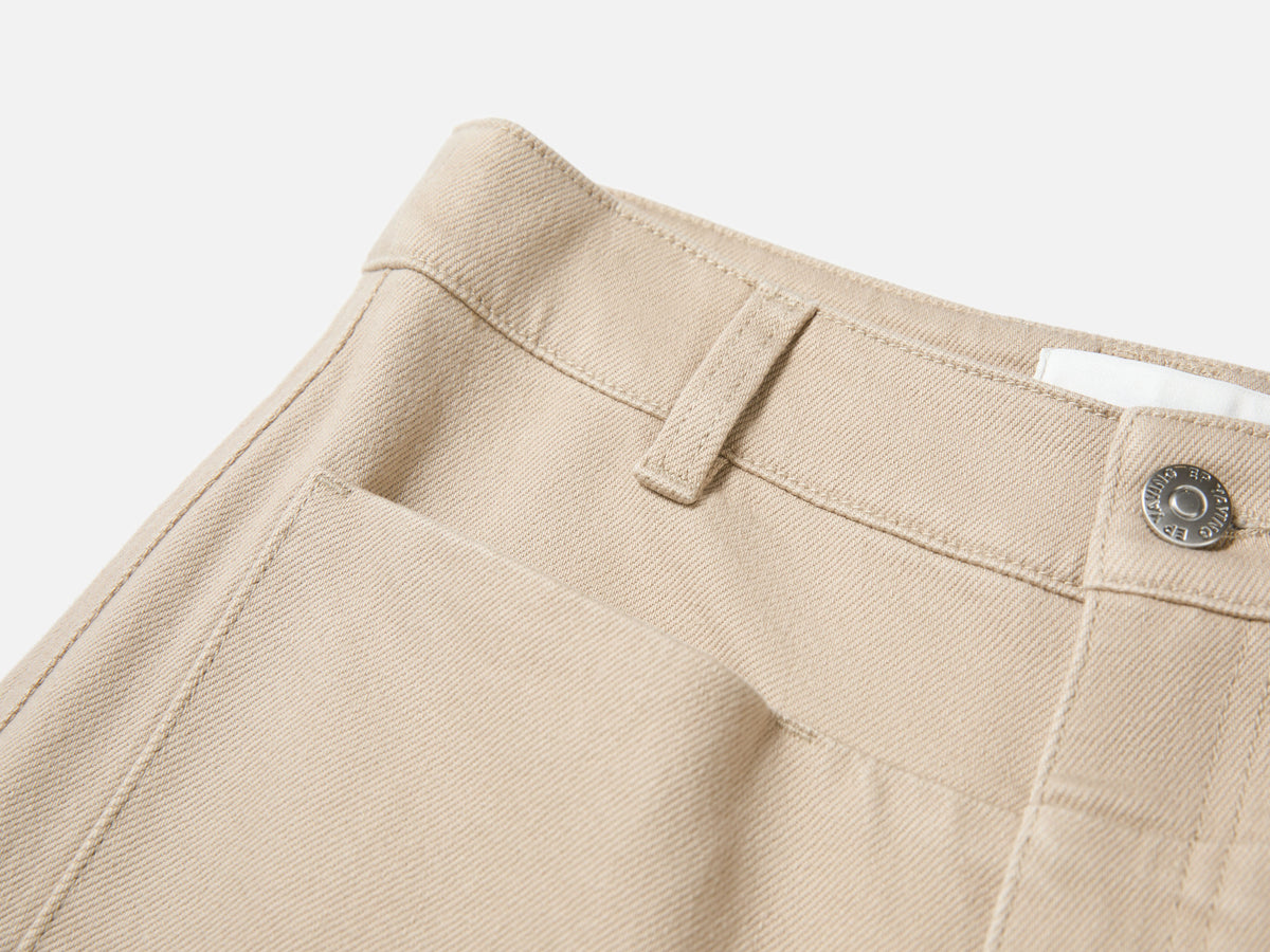 EP YAYING Long-Staple Cotton High-Waist Wide-Leg Jeans