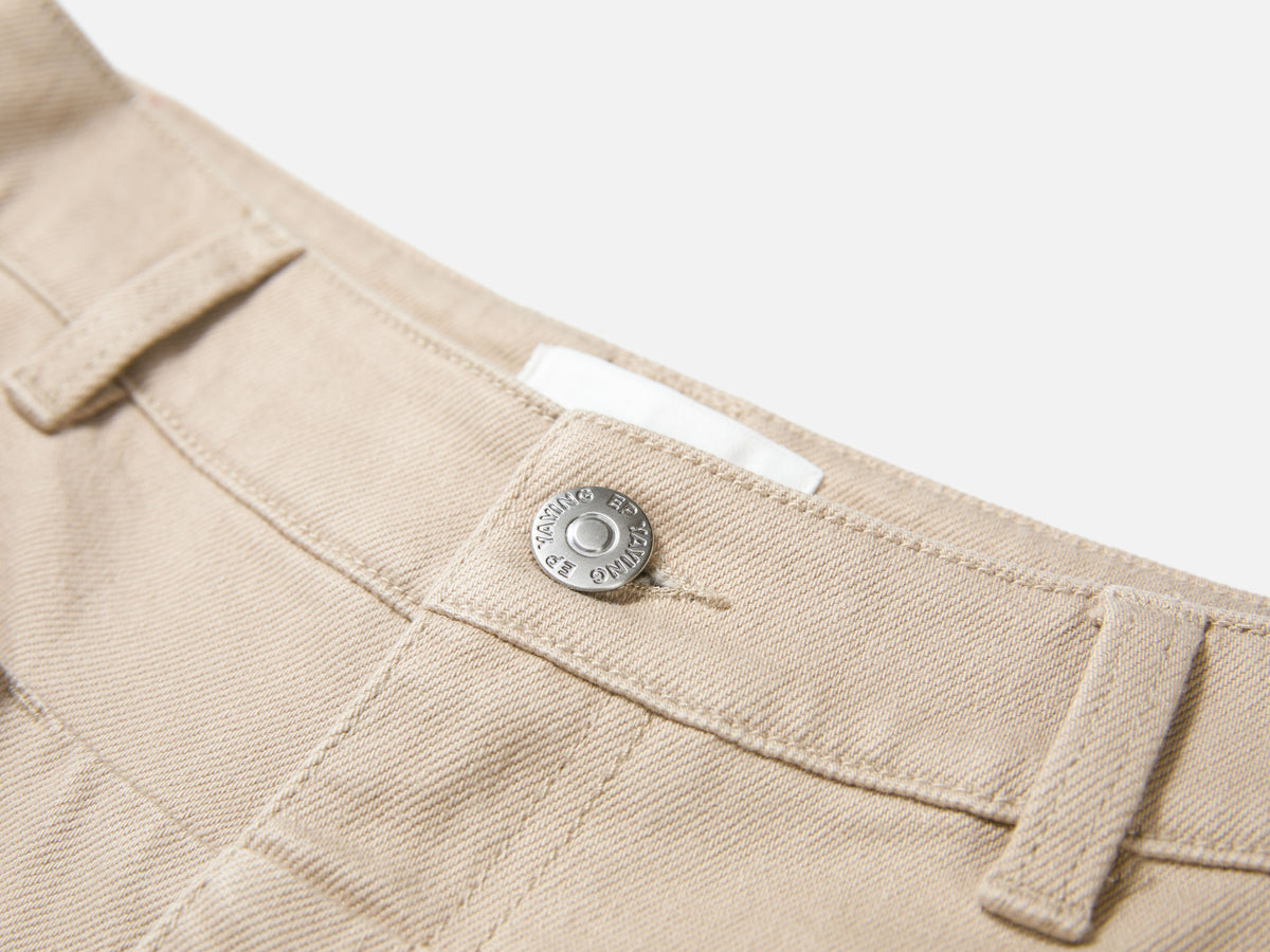 EP YAYING Long-Staple Cotton High-Waist Wide-Leg Jeans