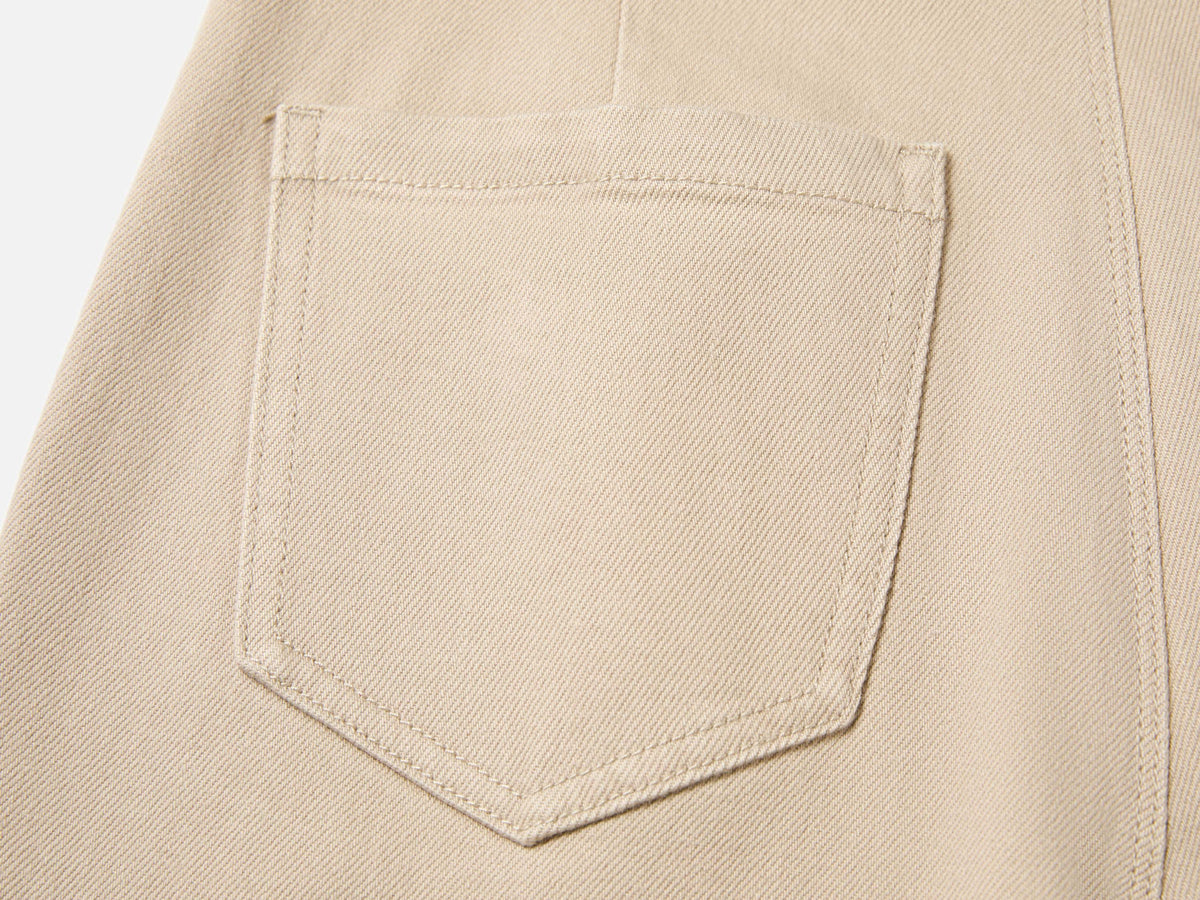 EP YAYING Long-Staple Cotton High-Waist Wide-Leg Jeans