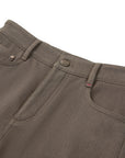 YAYING Wool Twill High-Waist Tapered Pants