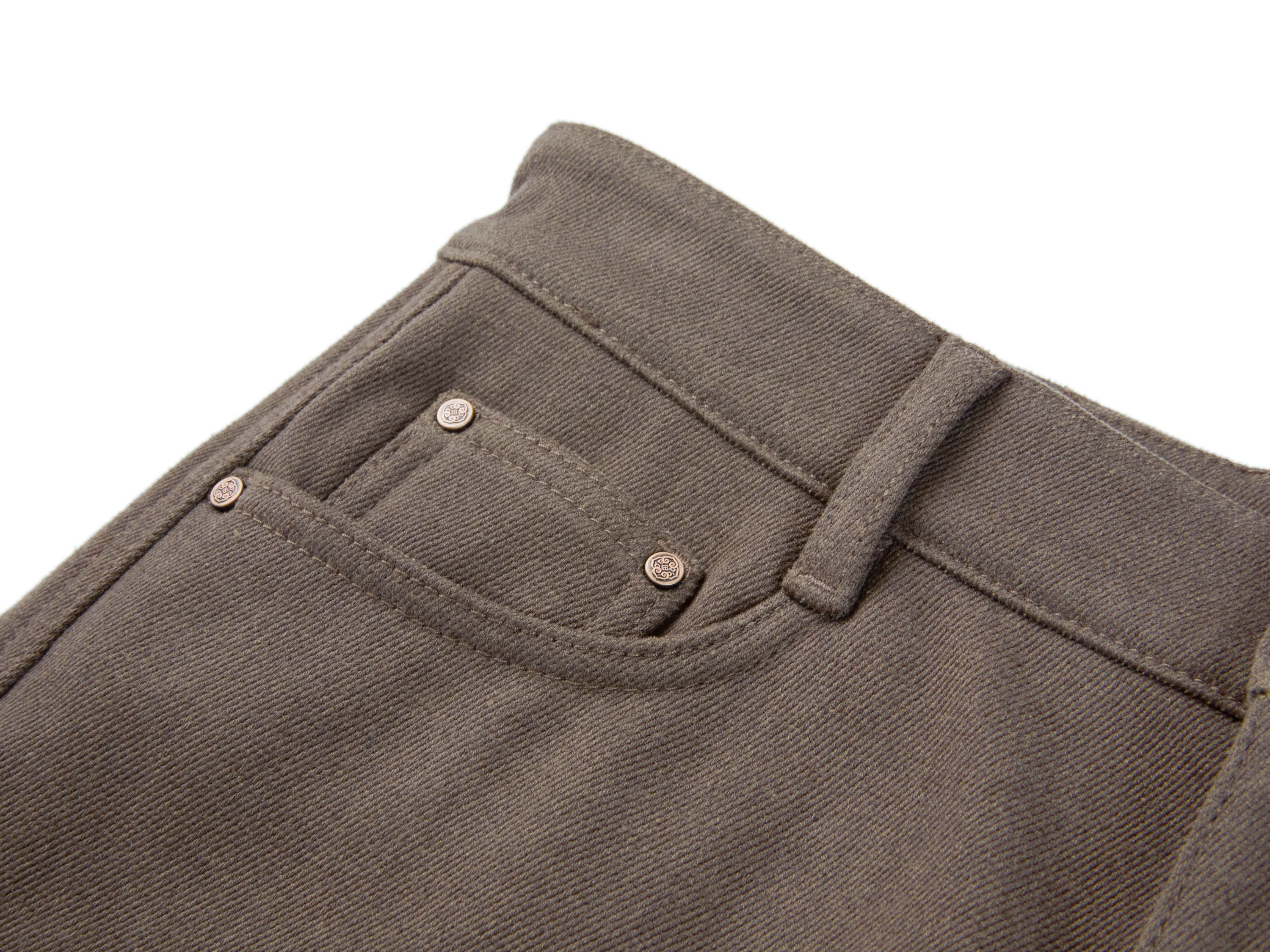 YAYING Wool Twill High-Waist Tapered Pants
