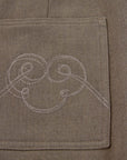 YAYING Wool Twill High-Waist Tapered Pants