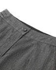 YAYING High Waist Linen Blend Straight-Leg Tailored Pants