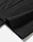 EP YAYING High-Waist Slim Wool-Cotton Brushed Black Pants