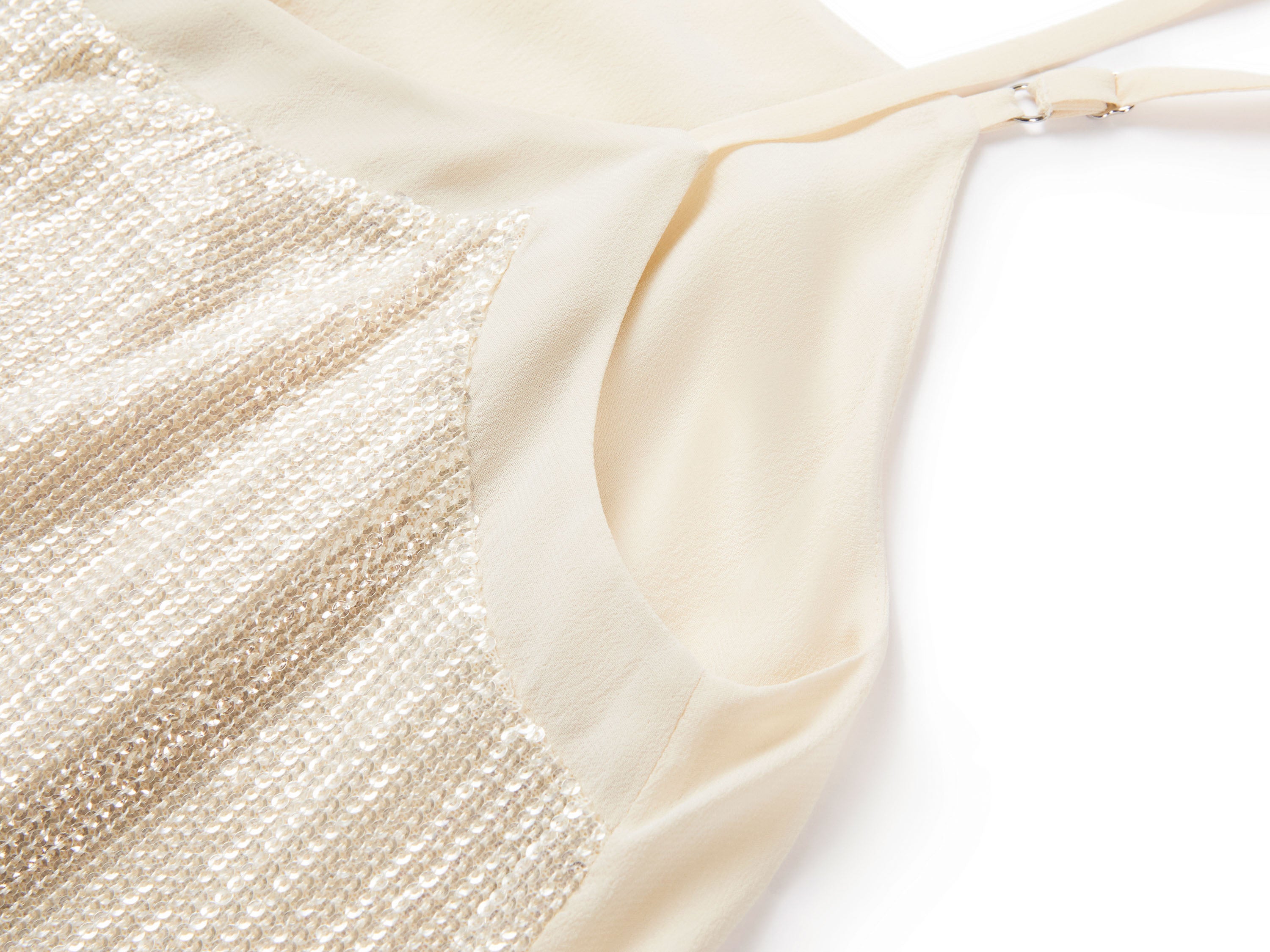 YAYING Handcrafted Sequin Embroidered U-Neck Camisole
