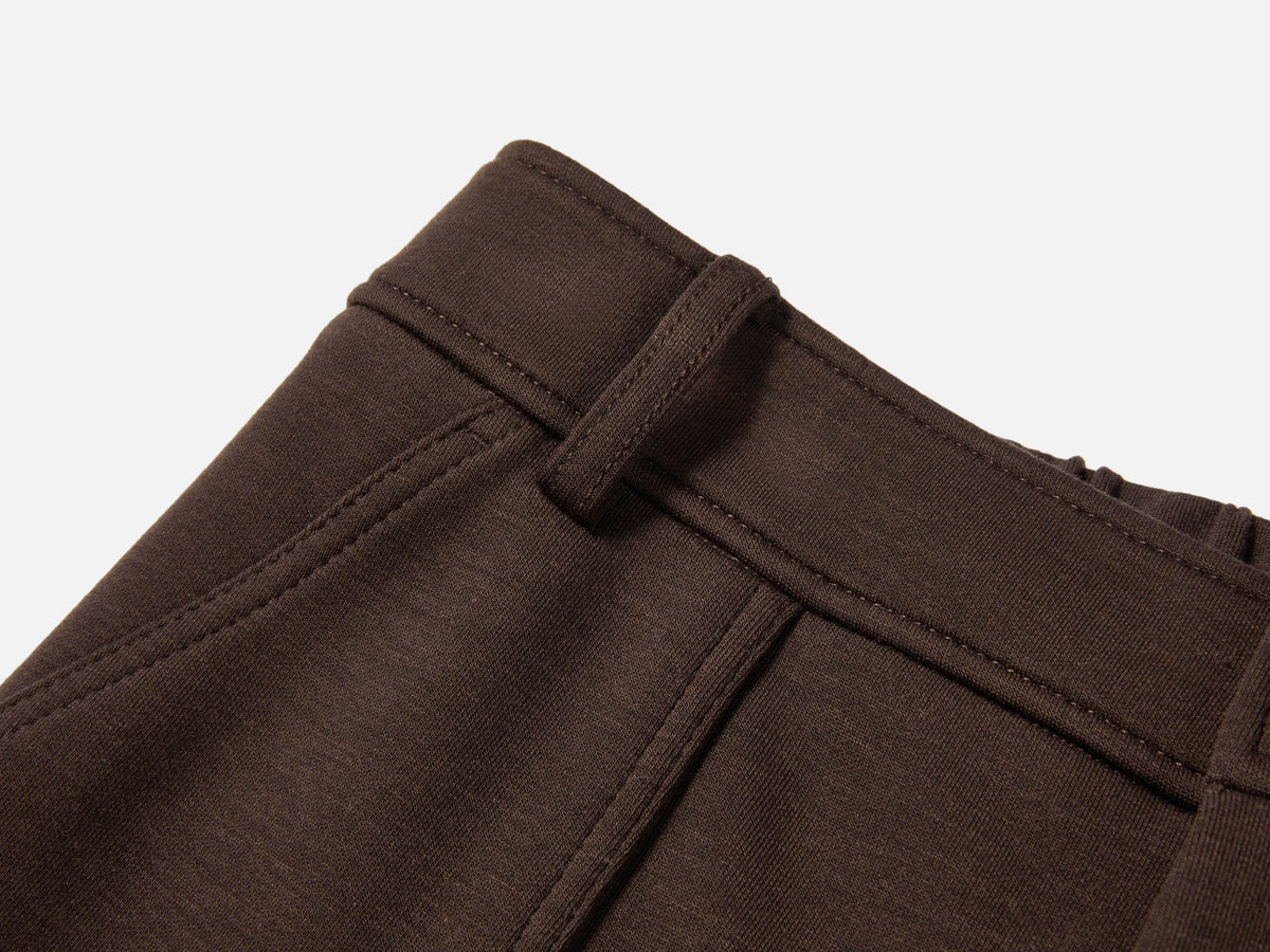 EP YAYING Lyocell-Wool High-Waist Slight-Flare Pants