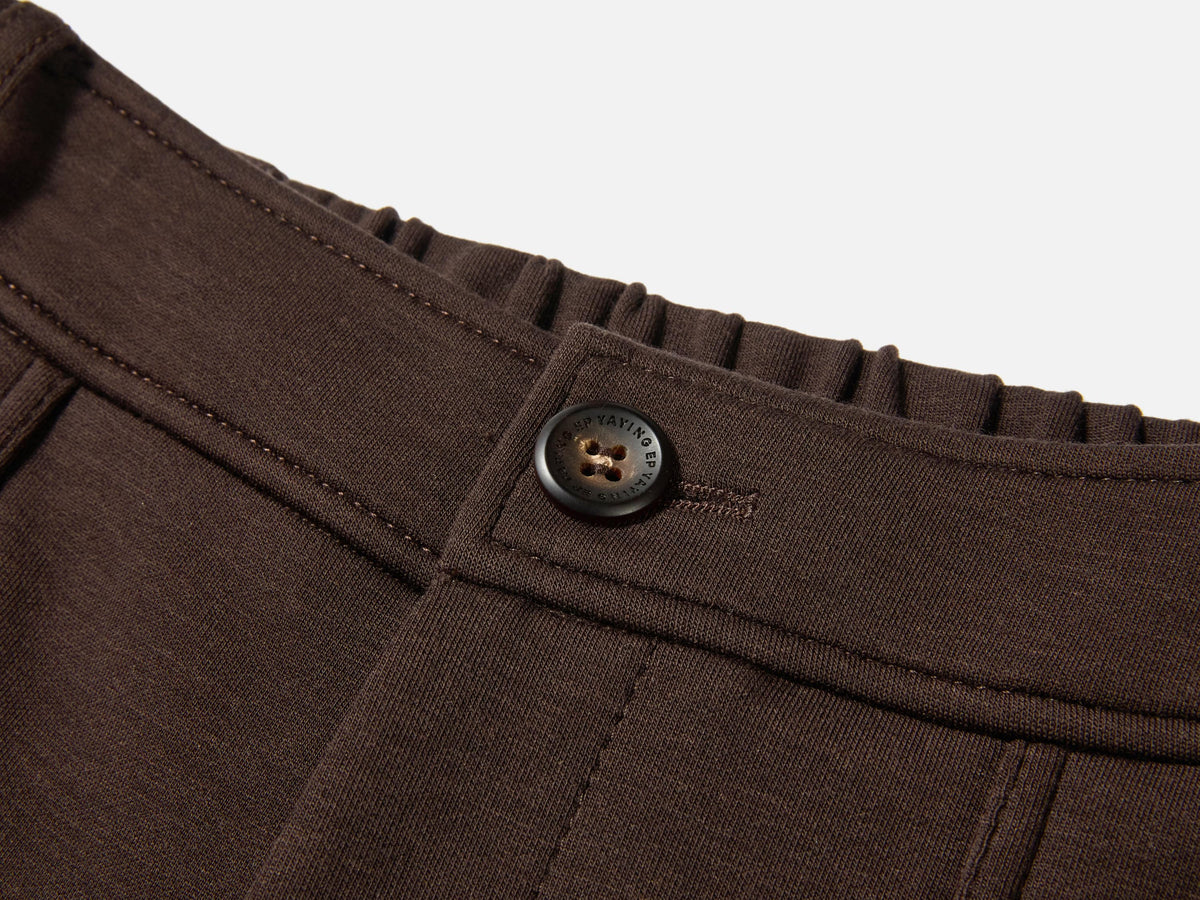 EP YAYING Lyocell-Wool High-Waist Slight-Flare Pants