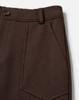 EP YAYING Lyocell-Wool High-Waist Slight-Flare Pants