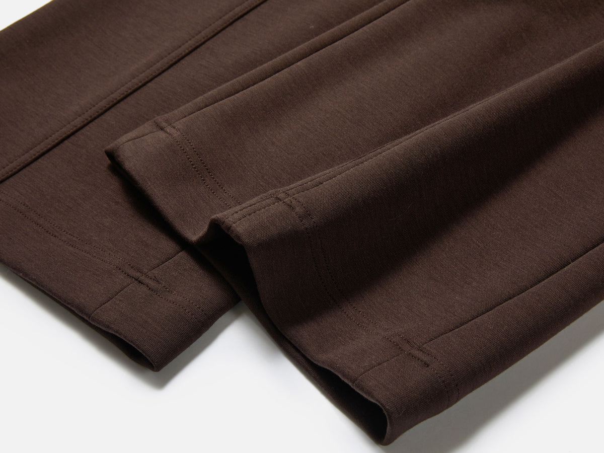 EP YAYING Lyocell-Wool High-Waist Slight-Flare Pants