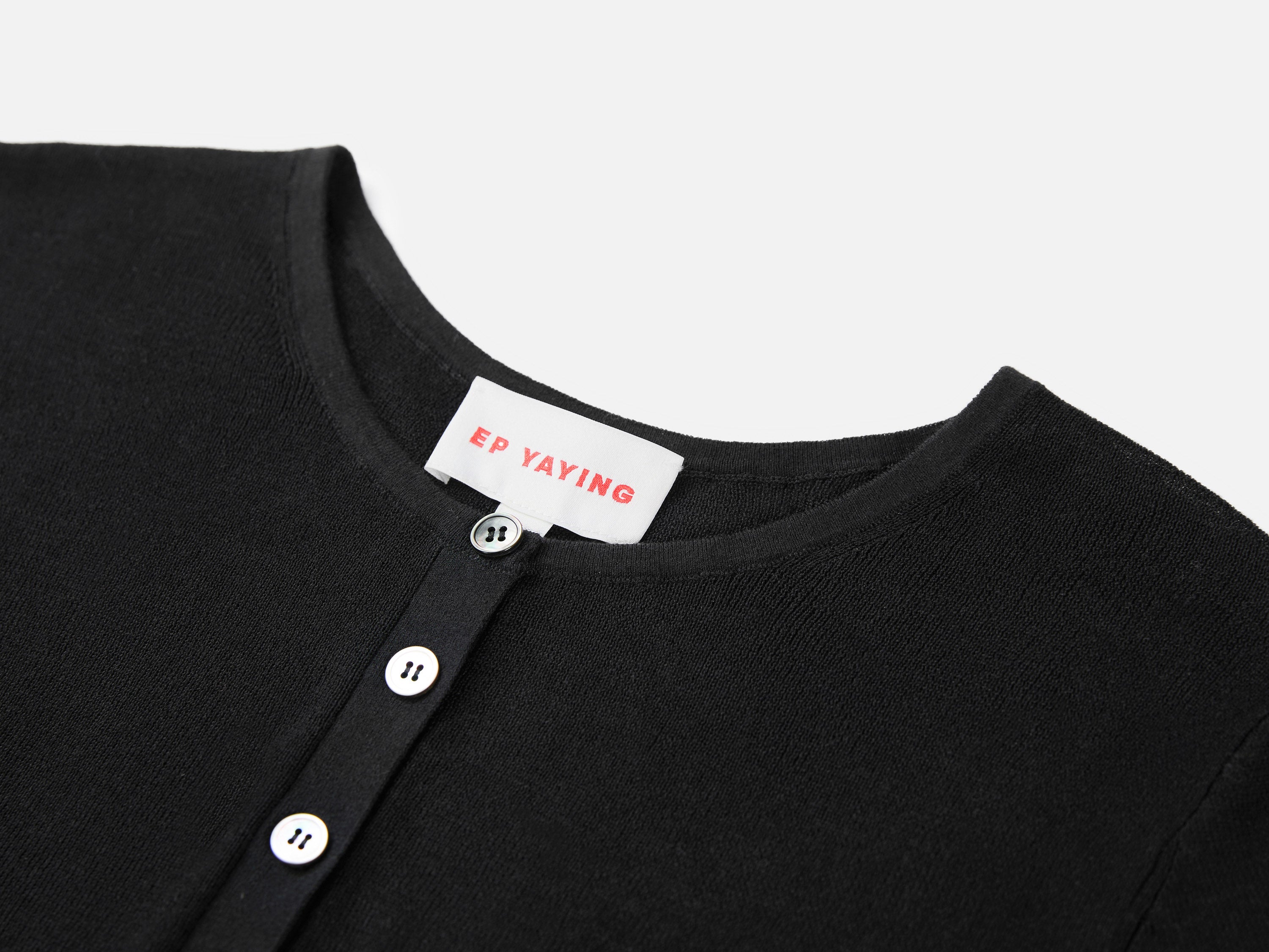 EP YAYING Slim round neck knit base sweater