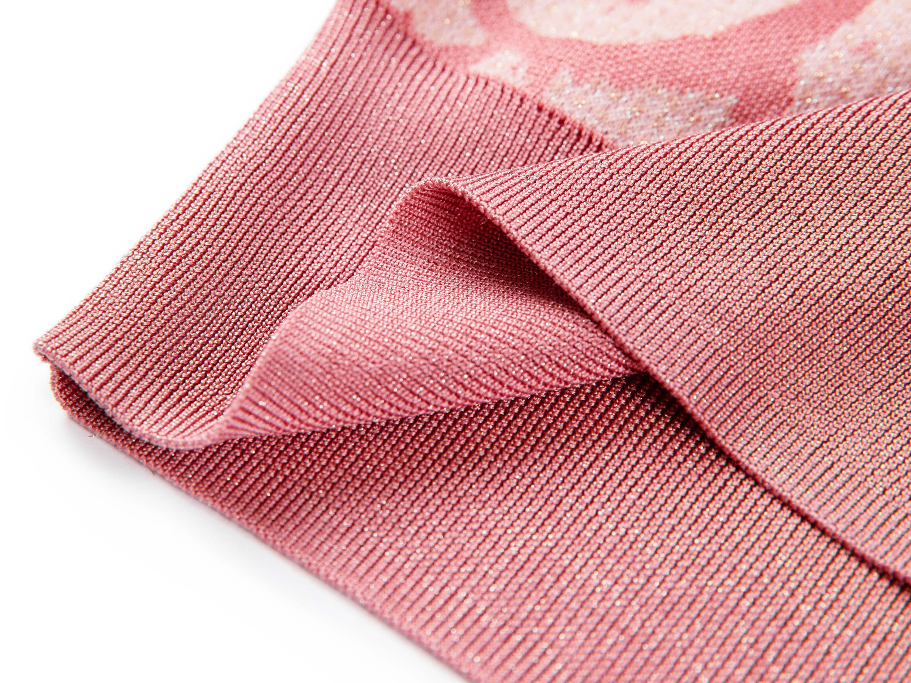 YAYING Pink Sheer Knit Cardigan