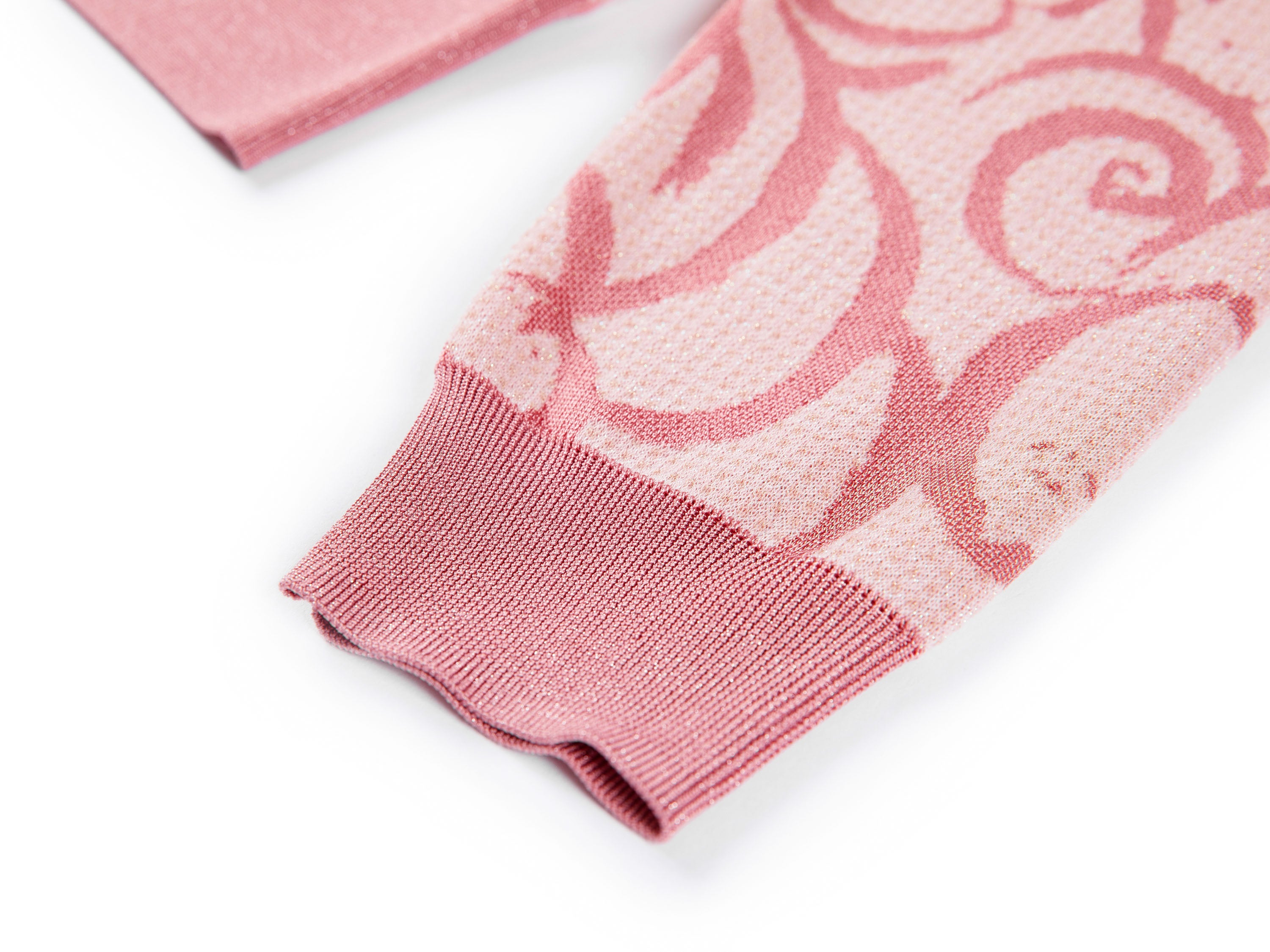 YAYING Pink Sheer Knit Cardigan