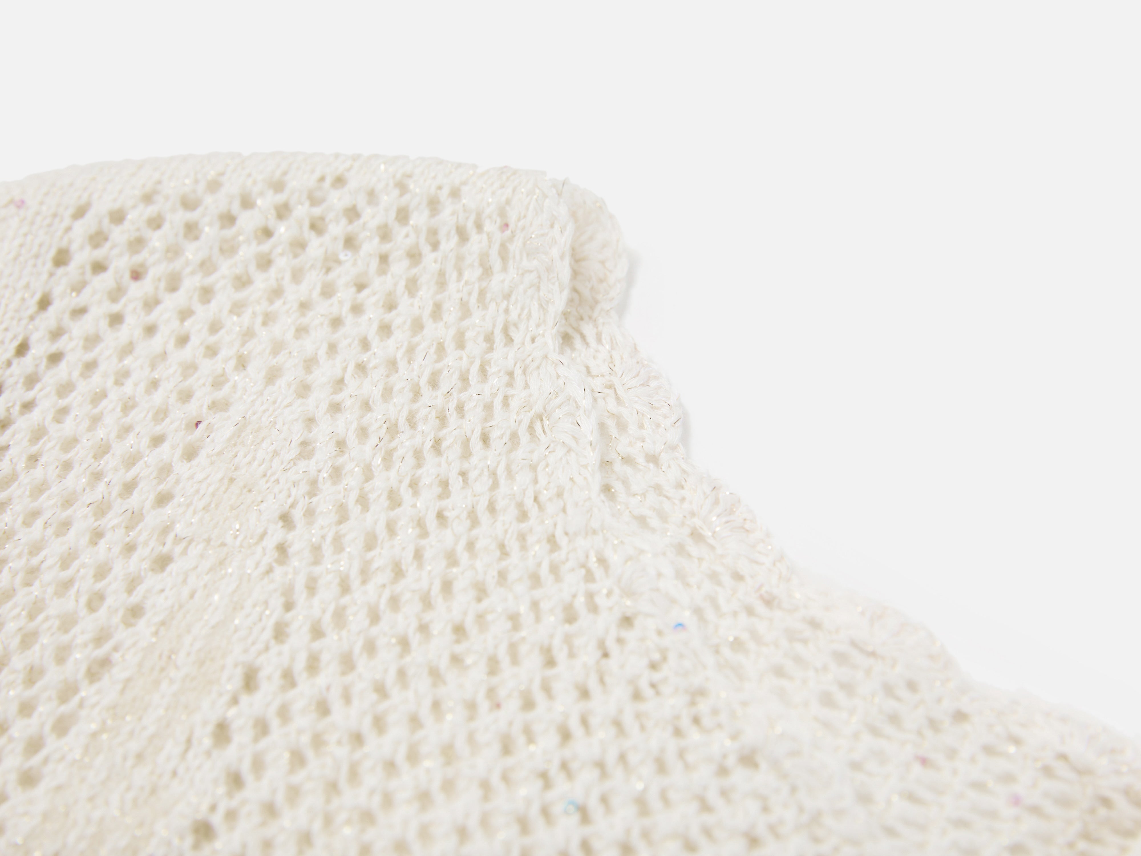 EP YAYING Drop-Shoulder Open-Knit Top