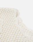 EP YAYING Drop-Shoulder Open-Knit Top