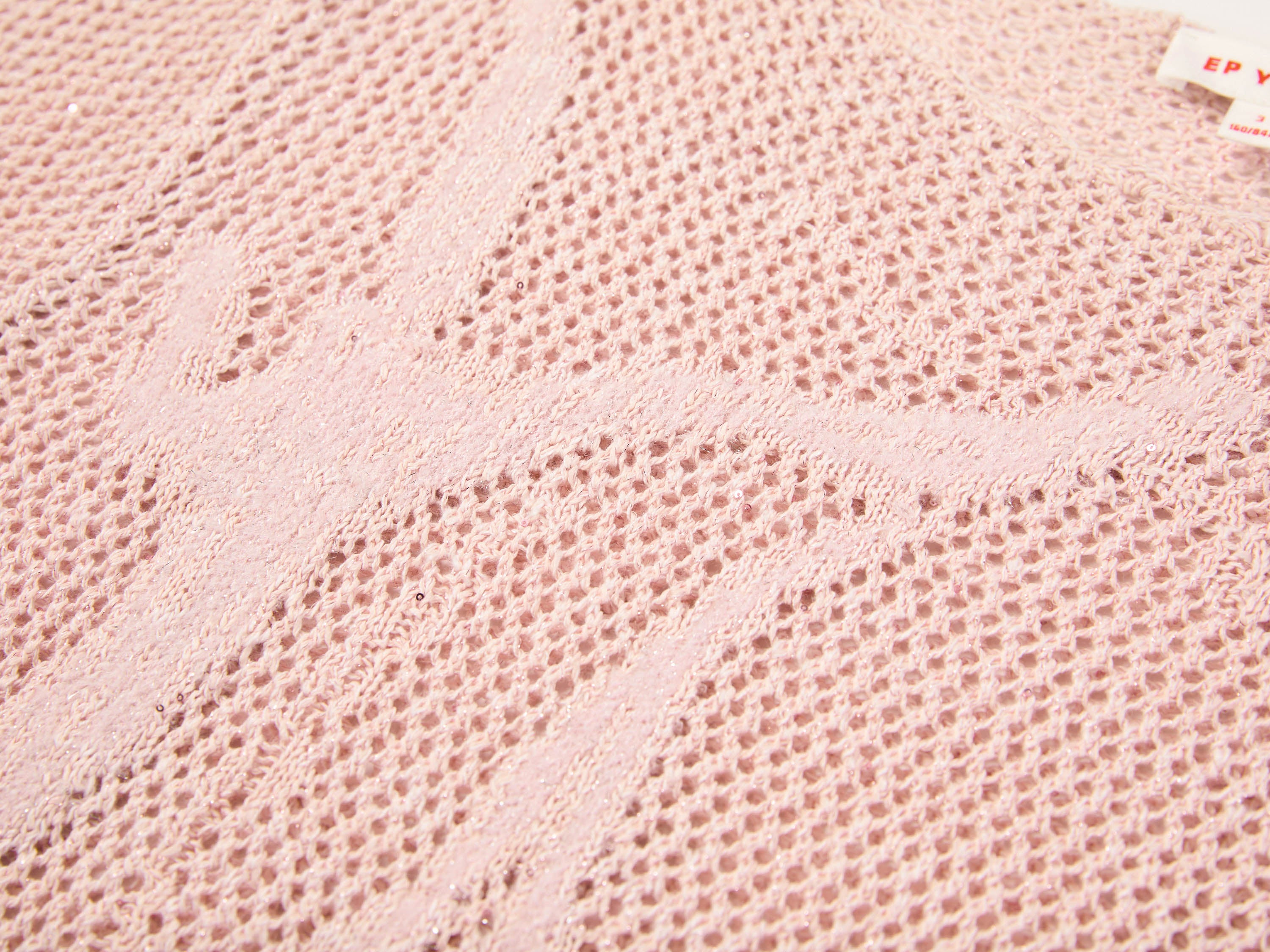 EP YAYING Drop-Shoulder Open-Knit Top