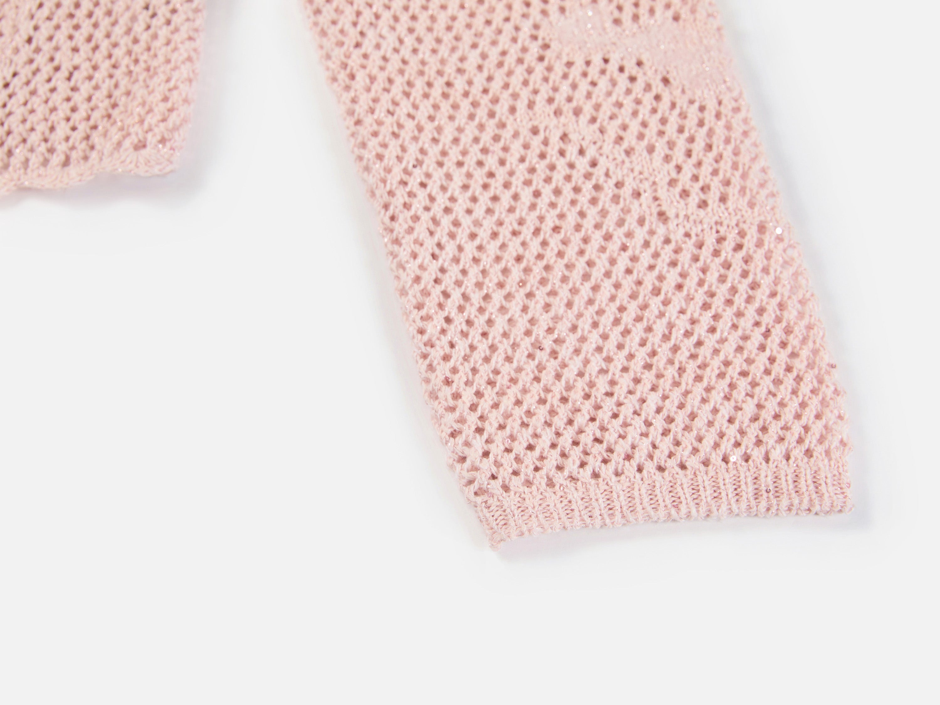 EP YAYING Drop-Shoulder Open-Knit Top