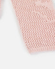 EP YAYING Drop-Shoulder Open-Knit Top