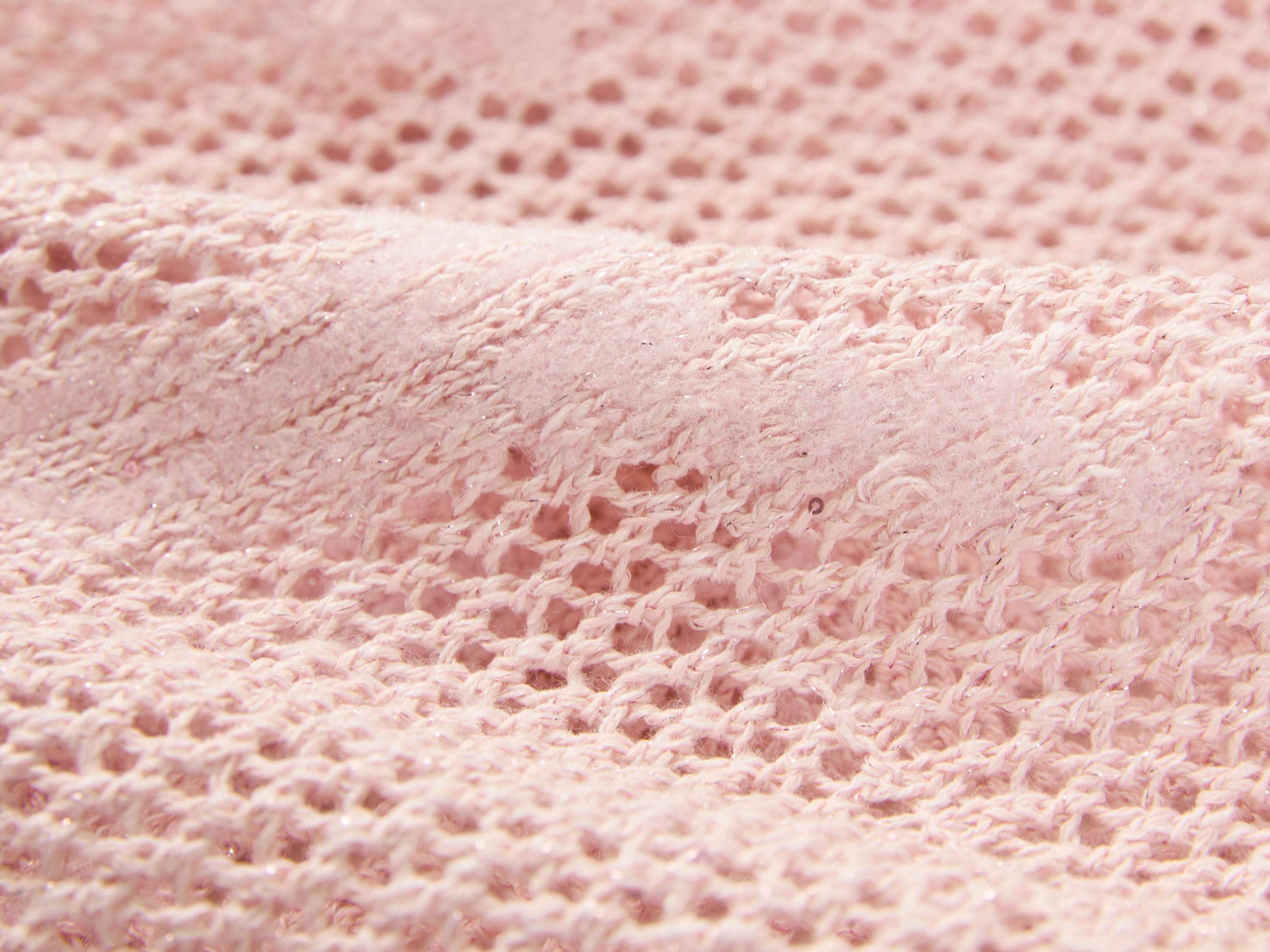 EP YAYING Drop-Shoulder Open-Knit Top
