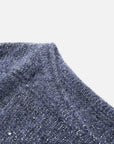 EP YAYING Wool-Cashmere Plaid Oversized Pullover Sweater